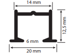 rail rideau plafond