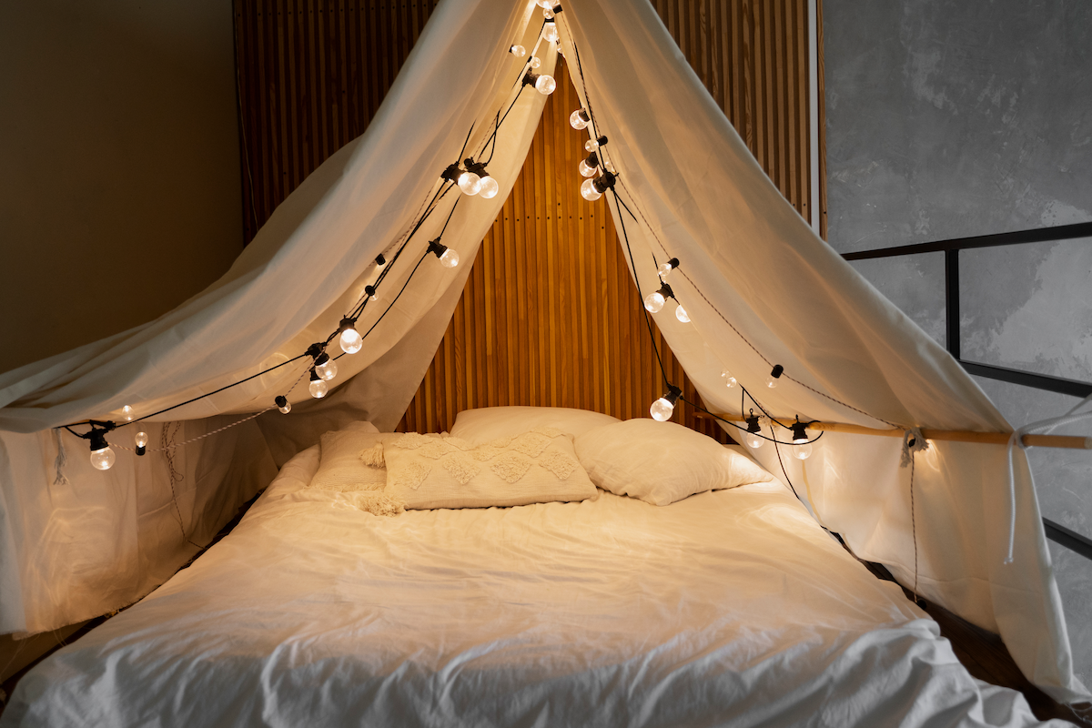 ciel de lit lumineux