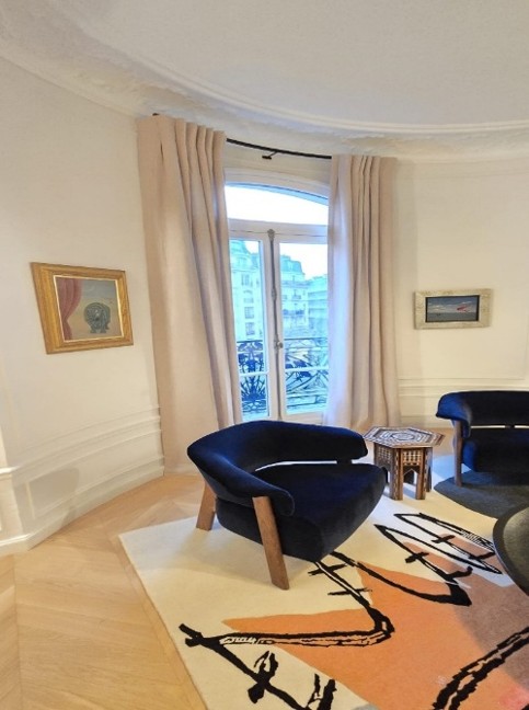 tringle ronde sur mesure dans salon