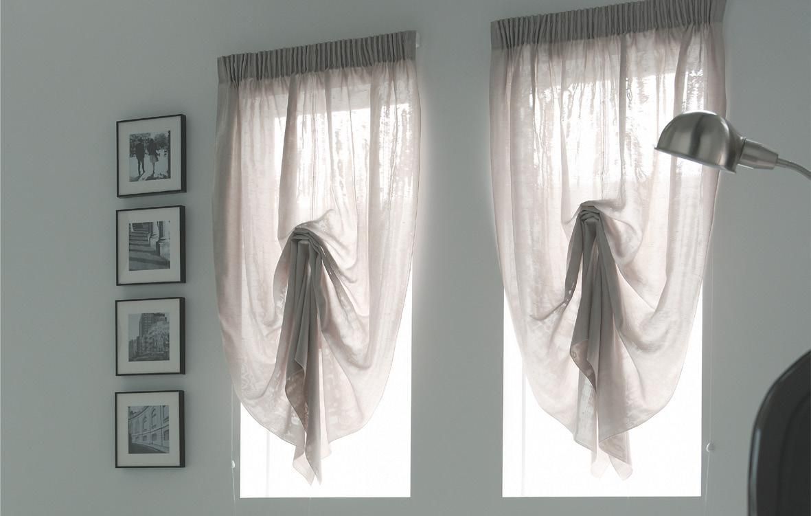 Store bateau Freel mis en situation avec des voilages.